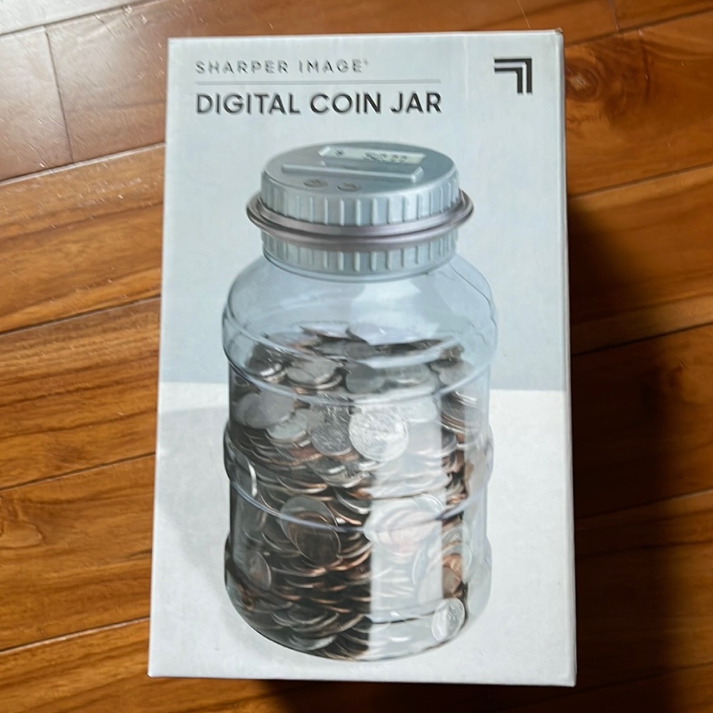 Digital coin jar bank coin counter new in box